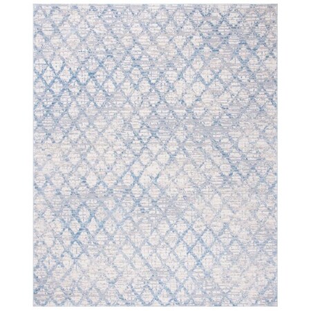 Safavieh 8 x 10 ft. Lagoon 500 Bohemian Rectangle Power Loomed Area Rug Blue & Ivory LGN512M-8